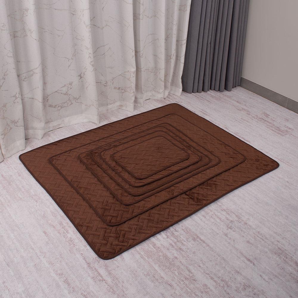 

Cross-border Breathable Plush Pet Winter Warm Pad - Machine Washable Cushion for Dogs & Cats 40x30 cm кофейный