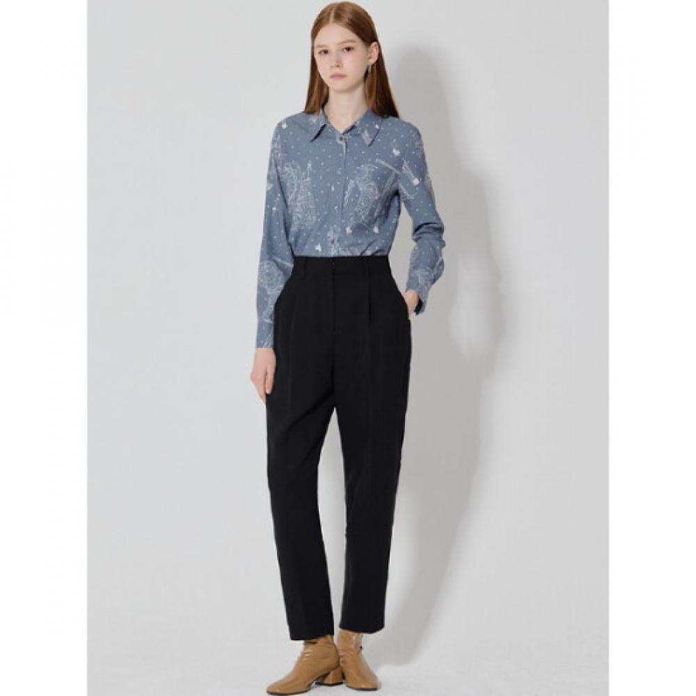 Bonialex Relaxed Cocoon Fit Pintuck Slacks Pants Set 2 Types Size 55 To 88
