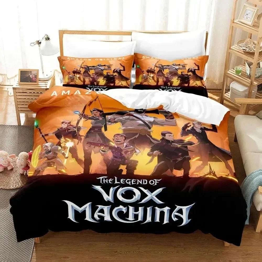 Comforter New Legend Of Vox Machina Game Bedding Set Single Twin Full Queen King Size Bed Set Adult Kid Bedroom S 3D Anime