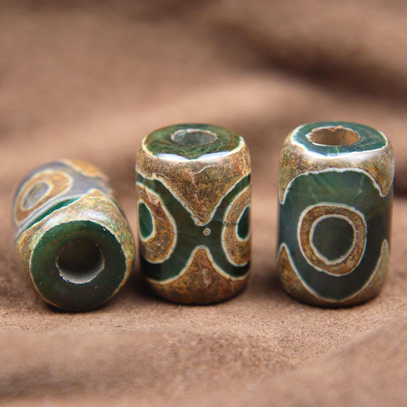 Tibetan 5,5 mm gaura cu trei ochi Dzi agat margele din piatra pandantiv umbrela franghie bricolaj bratari accesorii paracord margele farmec