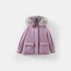 Sangluo Girls' Parka: Stylish & Warm Velvet-Lined Cotton Jacket for Winter 2025