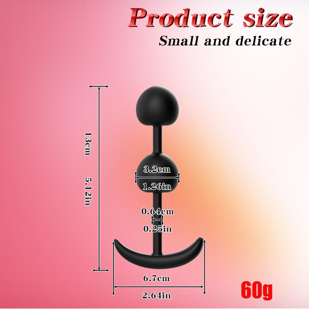 Hot Selling Wearable Anal Plugs With Steel Balls Analplug Buttplug Butplug Fake Dildo For Women Men Anal Beads Adult 18 +Sextoys