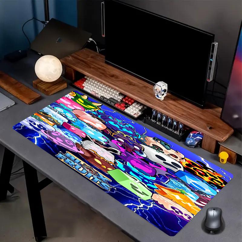 Blox Fruits Theme Mouse Pad, Non Slip Rubber Base, Multifunctional Office & Home Decor, Perfect for Workspace Personalization.