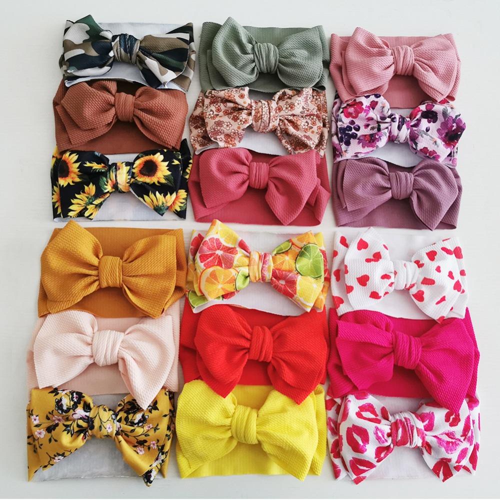 

3pcs Cow Leopard Dot Print Baby Headband Sweet Elastic Hair Band Outdoor Party