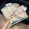 New silk scarf women's fashion versatile high-end small square scarf Korean version neck protection scarf spring and autumn retro scarf binding bag
