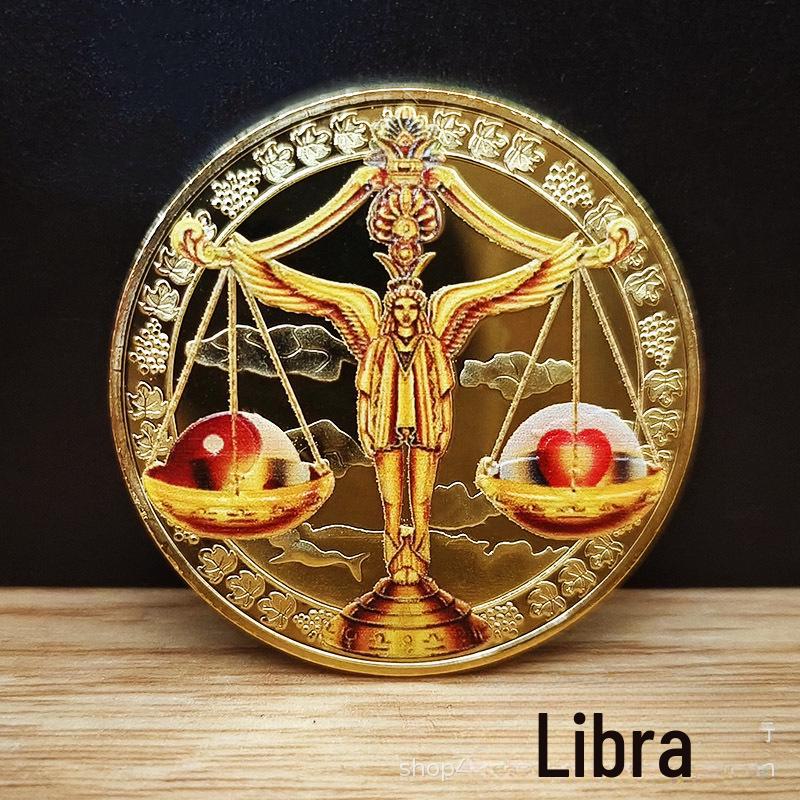 

Позолоченные памятные монеты со знаком зодиака: 12 Солнечных Медалей Таро Созвездий