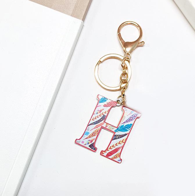 Colorful English Alphabet Keychain & Graduation Gift Accessory
