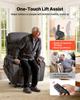 VEVOR Power Lift Recliner Chair, Dual Motor, Medium Electric Lift Chair with Heat and Massage for Elderly, Infinite Position Adjustment