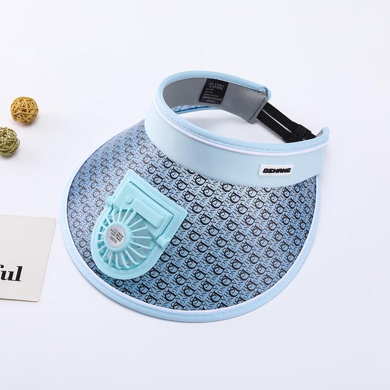 

Kids Wide-Brim Sun Hat with Integrated Fan 4-8 Years (50-52cm Head Circumference)