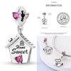Charms Plata Copper Colorful Butterfly Bow Cute Cat Dog Fit Original Foot Bracelet Pendant Diy Beads Jewelry Makeup