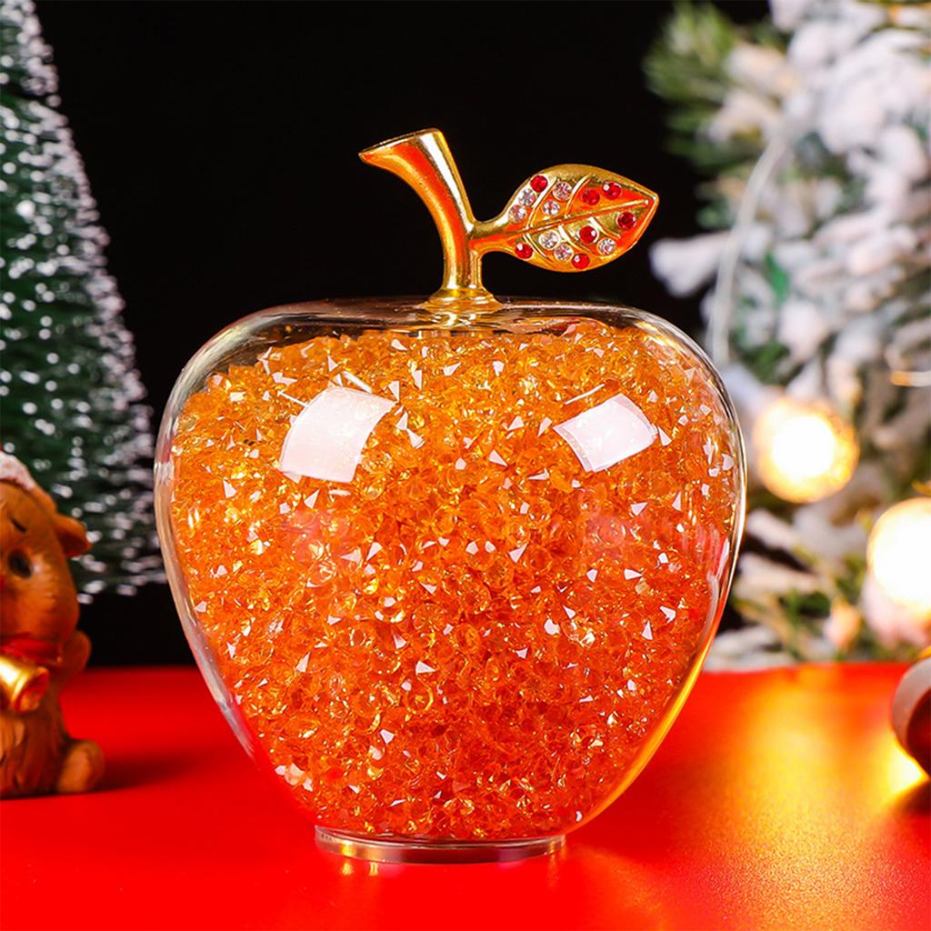 6CM Crystal Apple Christmas Eve Creative Gift Romantic Ornament for Girlfriend Boyfriend Best Friend