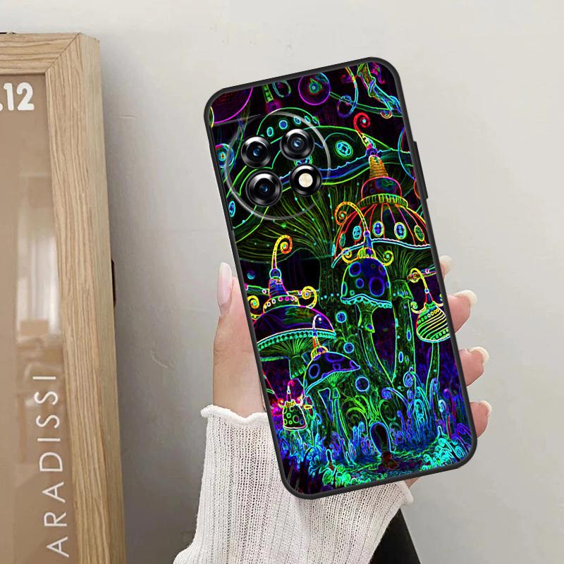 Psychedelic Mushrooms Florals Case For OnePlus Nord CE 4 3 2 Lite 2T N10 N20 N30 OnePlus 12 11 9 10 Pro 8T 10T 12R Cover