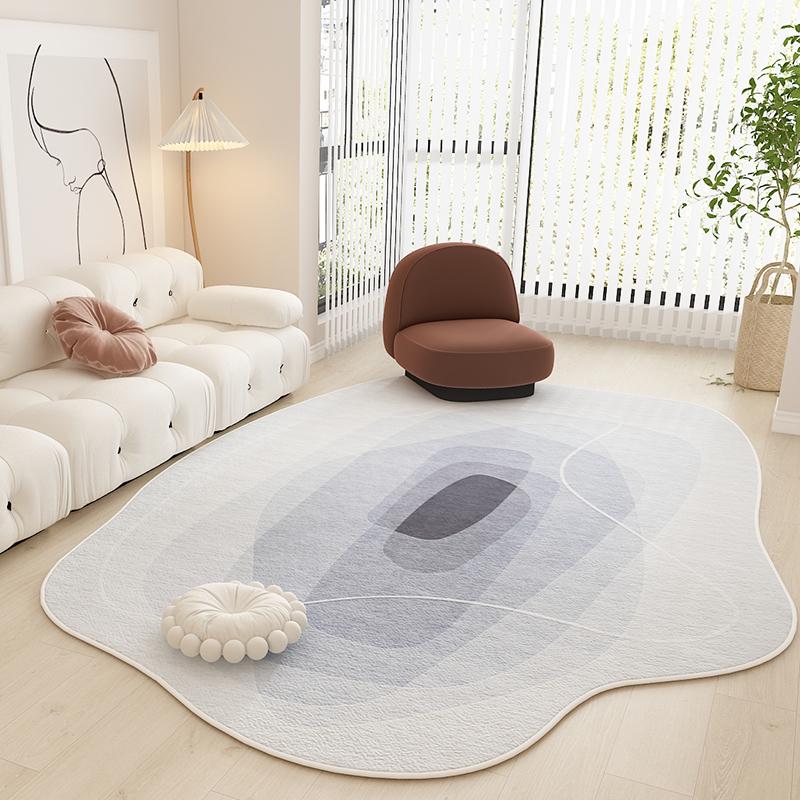 Modern Minimalist Bedroom Decor Bedside Carpet Irregular Plush Floor Mat Light Luxury Carpets for Living Room Home Non-slip Rug