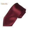 Solid Color Business Tie Formal Faux Silk Pointed Style Men Neckwear Business Trips Formal Event Necktie