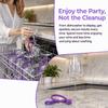 4PCS Heat Resistant Wine Glass Holder Adjustable Purple Silicone Wine Glass  Home Bar