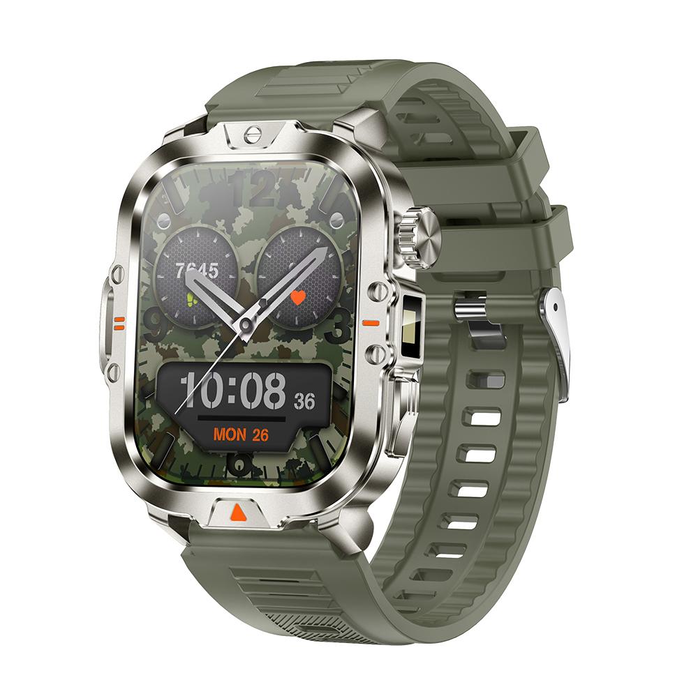 LED Flashlight Smart Watch 2.01" Bluetooth Call Voice Assistant Multi Sports Modes Health Monitoring Smartwatch For Men Women