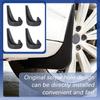 Mud Flaps, Splash Guard, No Drilling Required Mud Guards with Hardware Kits, Front and Rear Side Splash Guards Vehicle Sediment Protection Automotive