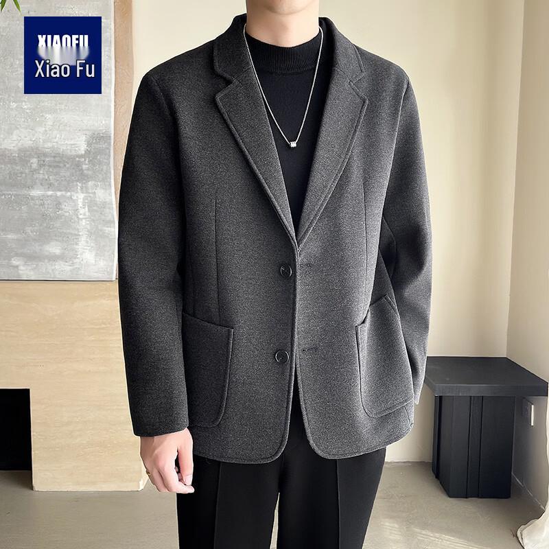Мужской повседневный пиджак из смесовой шерсти XL