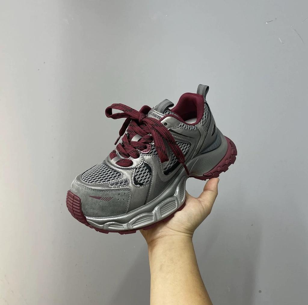 Suding Thick-soled Heightening Dad Shoes for Women's 2025 Autumn New 5cm Lightweight Soft-soled Casual Sports Shoes