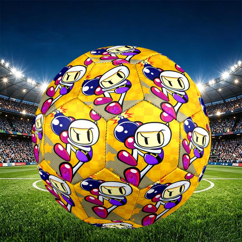 Game MAN Print Size 5 Soccer Ball, PU Wear Resistant Football for Match Training and Daily Practice, Birthday Gift for Soccer Fans