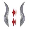 2Pcs 3D Sticker Car Roof Horn Decoration Horn Shaped Roof Horn Ornament  Car Exterior Decoration