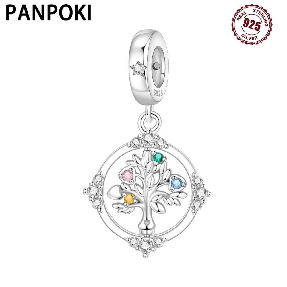 Copper Shine Rotating Tree Of Life Pendant Charms Beads Fit Bracelets Diy Gifts Jewelry Accessory
