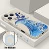 Magnetic For Magsafe Case For iPhone 17 Pro Max Ocean Wave Whales Pattern Soft Silicone Phone Back Cover For iPhone 16 15 14 13 Pro Max 16e 17e