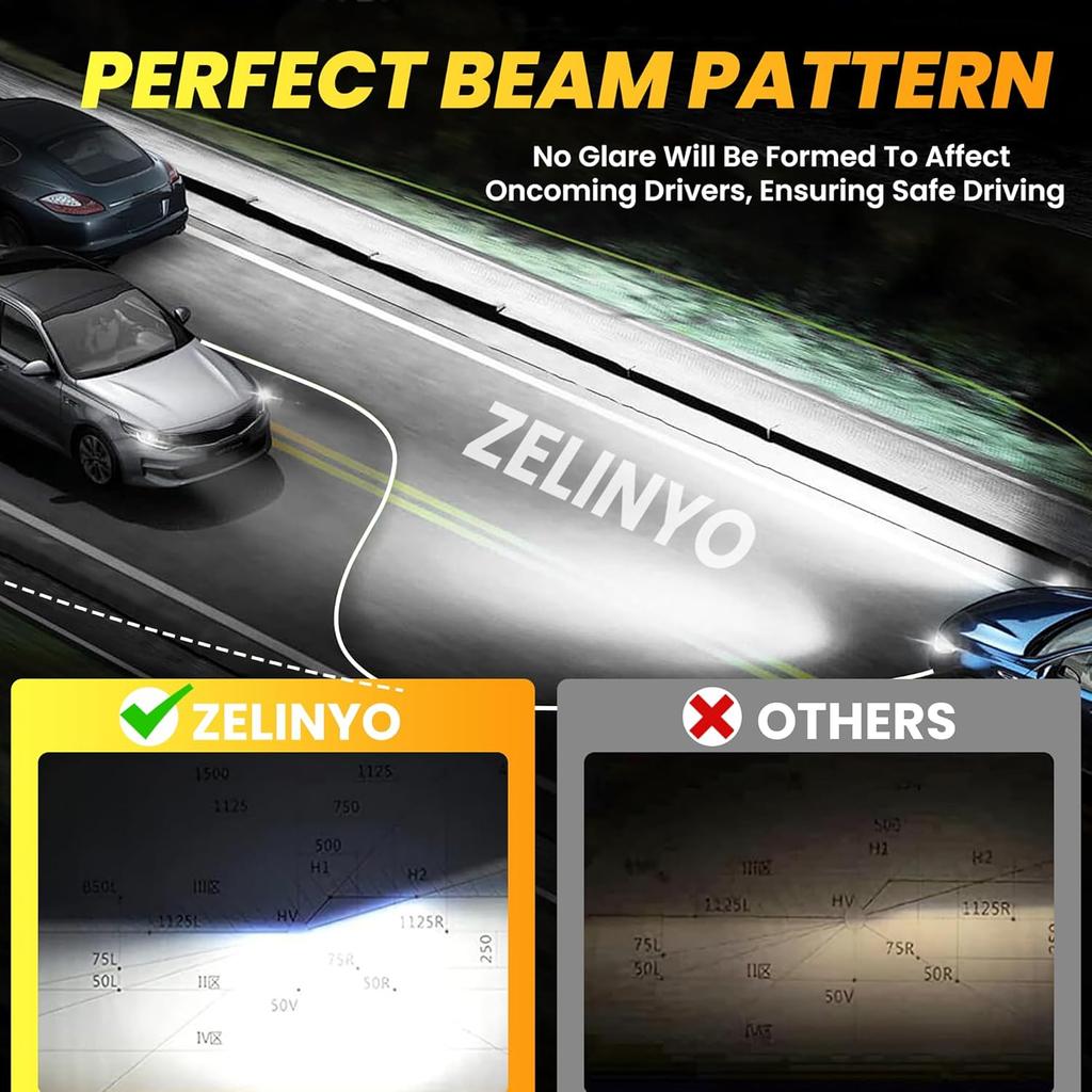 High Beam Low Beam Fit For Chevy Colorado 2004 2005 2006 2007 2008 Fog Light Bulbs Combo, White Light Bulbs Plug And Play, Pack Of 6