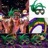 Women's Half Face Masquerade with Sequins and Feathers - Peacock Three Color Design for