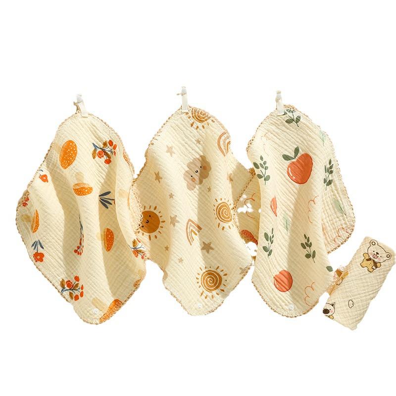 Baby Cotton Bib & Scarf Set - Infant Triangle Design