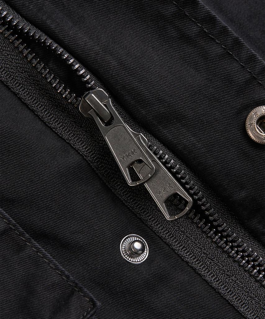 EXCONTAINER Vintage Washed Short Field Jacket (Black)