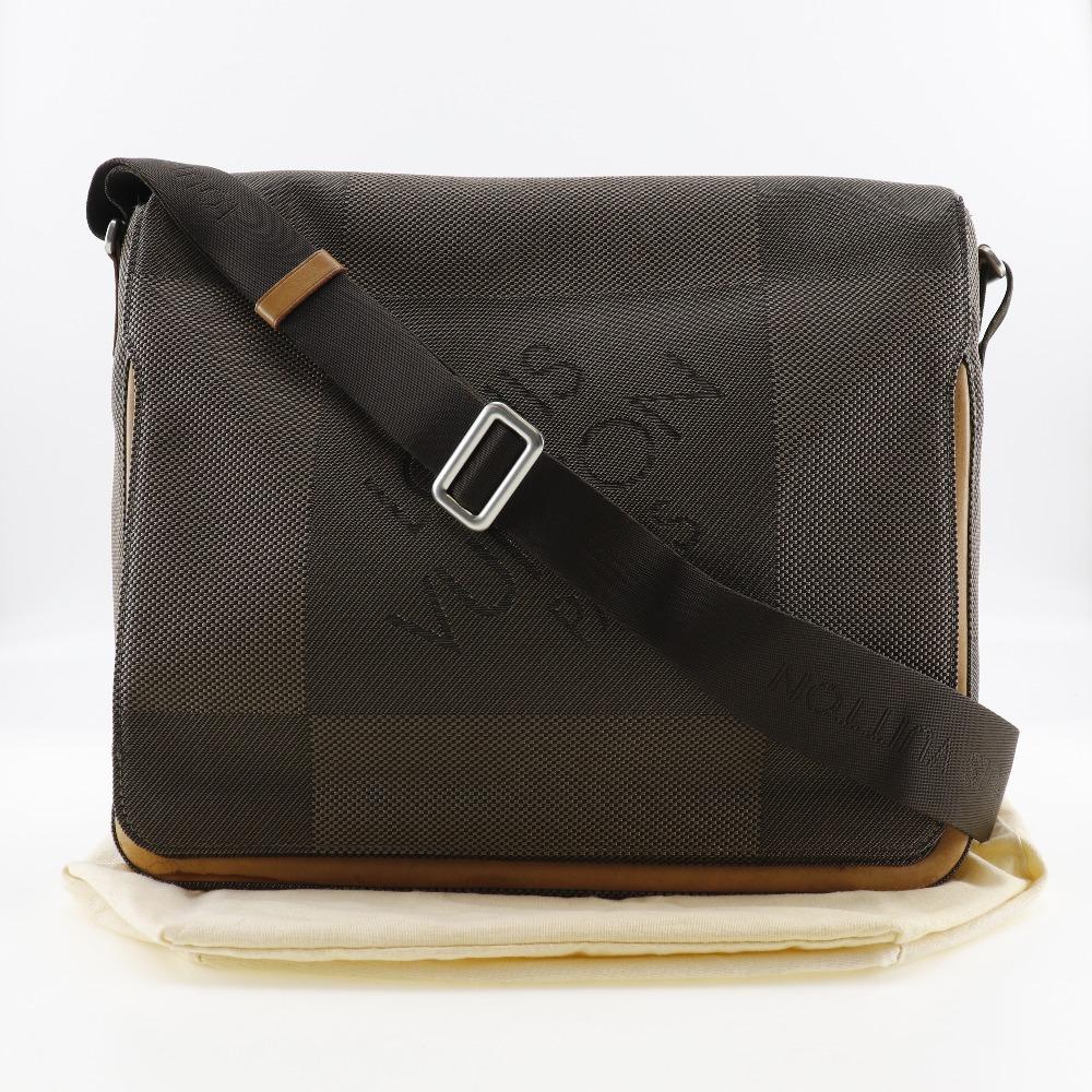 LOUIS VUITTON Messager Shoulder Bag M93030 Tail Brown Damier Jean Canvas mens Used