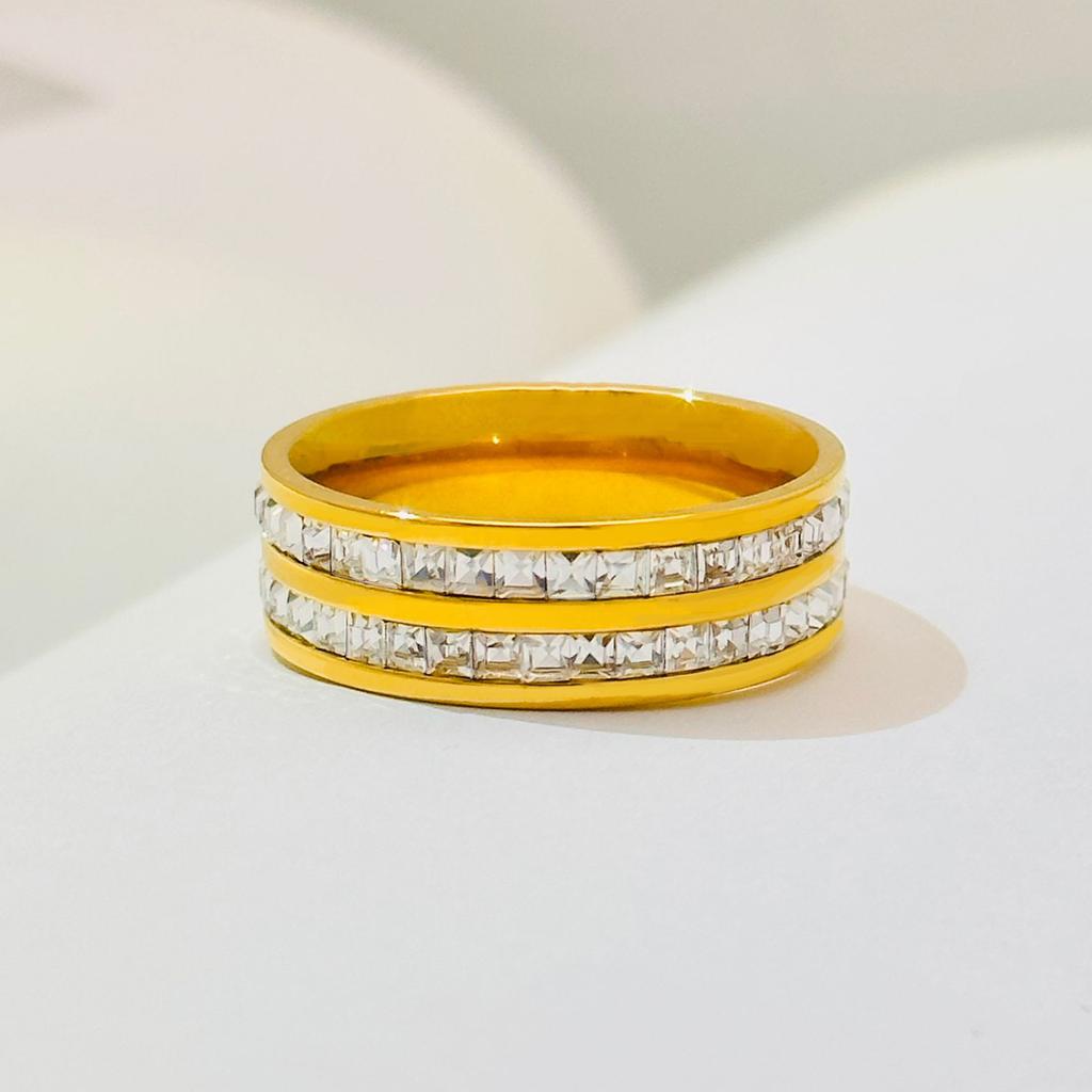 Ring Couple Men and Women Simple Gypsy Stars Do Not Fade Double Single Row Tail Ring Index Finger Fashion Hipster Ring Jewelry