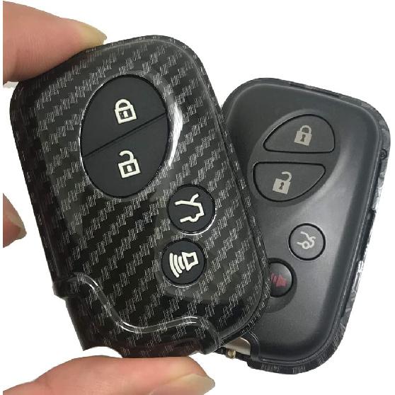 ABS Carbon Fibre Protector Key Fob Cover Case fit for Lexus ES350 GS300 GS350 GS430 GS450h ISC IS250 IS350 LS460 LS600h Keyless Entry Key Fob