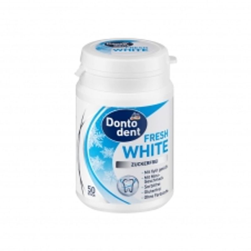 Dontodent Swiss Xylitol Fresh White Gum, 50 pieces