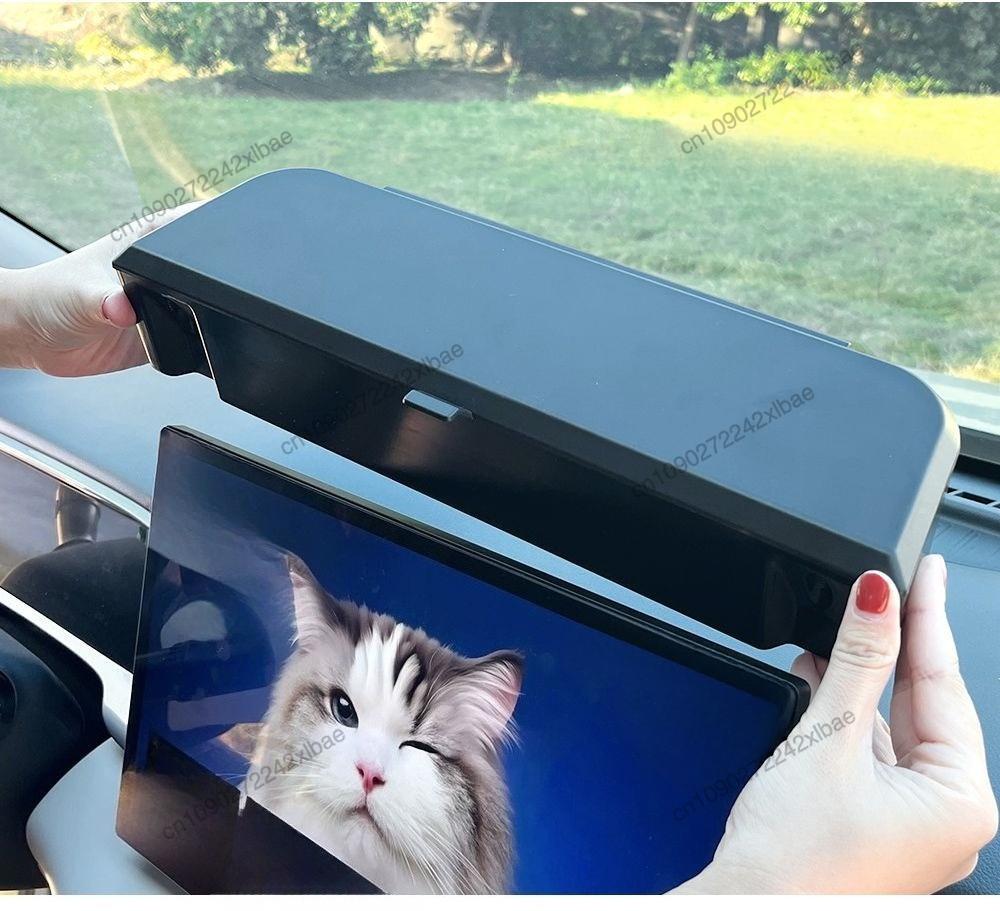 Screen Back Magnetic Storage Box Anti Slip Car Organizer Tray Auto Interior Accessories For Geely Geome GEME EX2 2025 2026