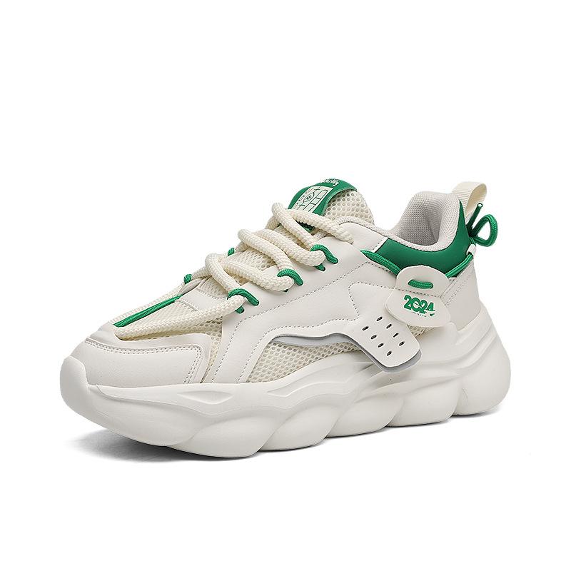 Sneakers Herbst atmungsaktives Netz Plateau Studenten Laufschuhe rutschfest höhenverstellbar lässig Dad trendige Schuhe