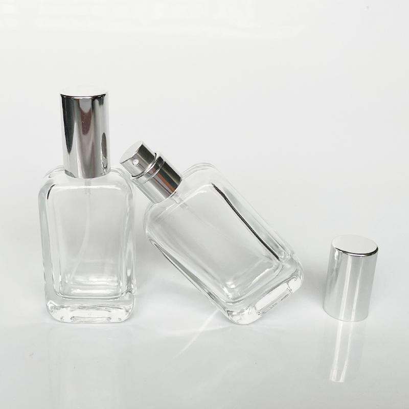 1set Perfume Glass Dispenser Bottle with Removable Screw Nozzle, Large Capacity Bottle, Portable Spray Replenishing Water Filling Bottle