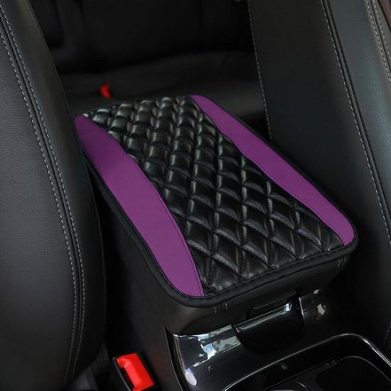 Universal Car Leather Armrest Pad Cover Protector Center Console Box Cushion Mat