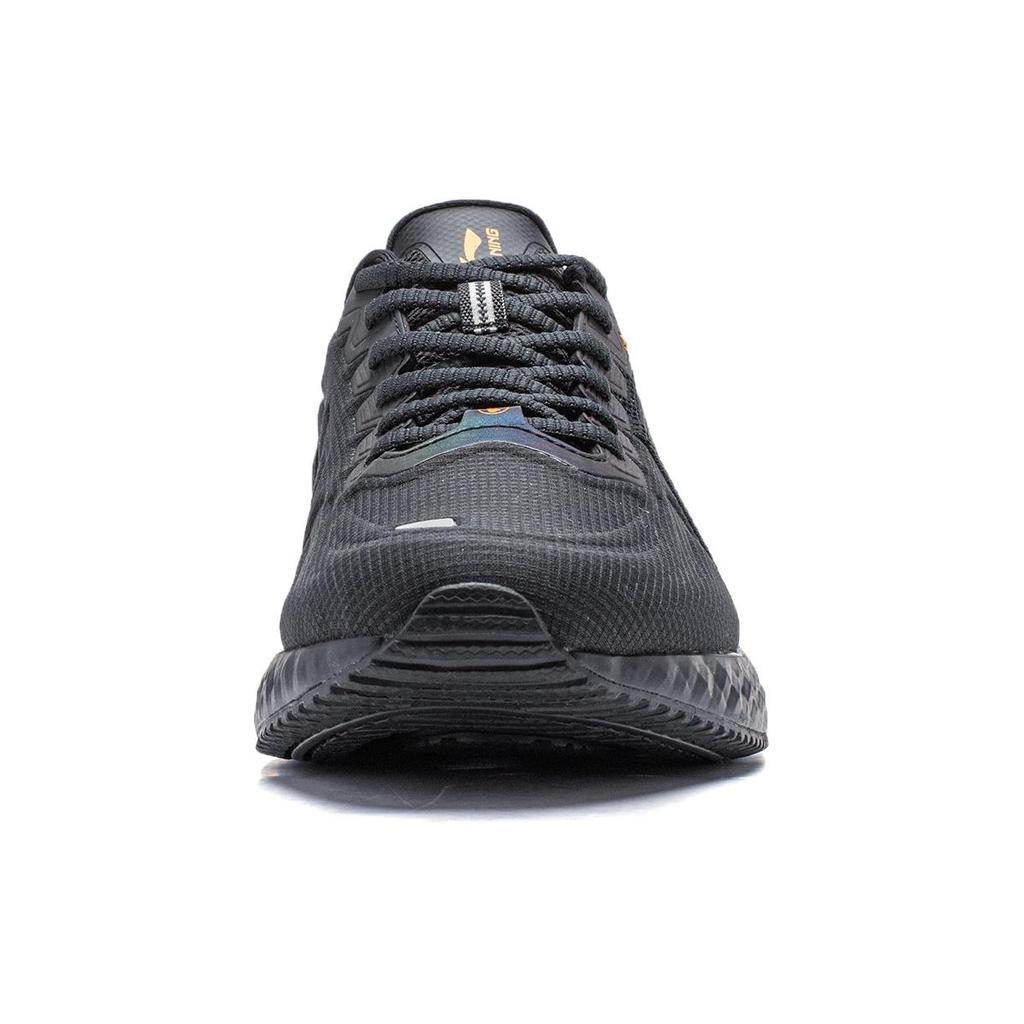 New LiNing Cloud Shield Cushioning Reflective Rebound Low Top Running Shoes Men's Black ARST057-1