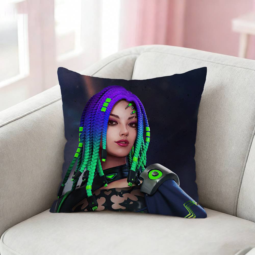 FFree FFire Moco Dasha Pillow Case Cushion Cover Throw Pillow Case For Car Sofa