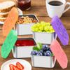 6pcs 304 Stainless Steel Salad Dressing Cup Square Seasoning Container Jam Cup Sauce Cup  School