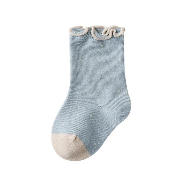 Children's Girls Socks Cotton Dot Solid Kids Girl Sock Fashion Princess Baby Socks For Girls Autumn Winter 0-12Years Accessories