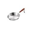 Patelnia ze stali nierdzewnej 304 z żaroodporną drewnianą rączką, bez powłoki, dla zdrowego doświadczenia gotowania