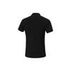 Li Ning Fitness Series Solid Color Casual Durable Short Sleeve Polo Shirt Men Tops Black APLU117-1