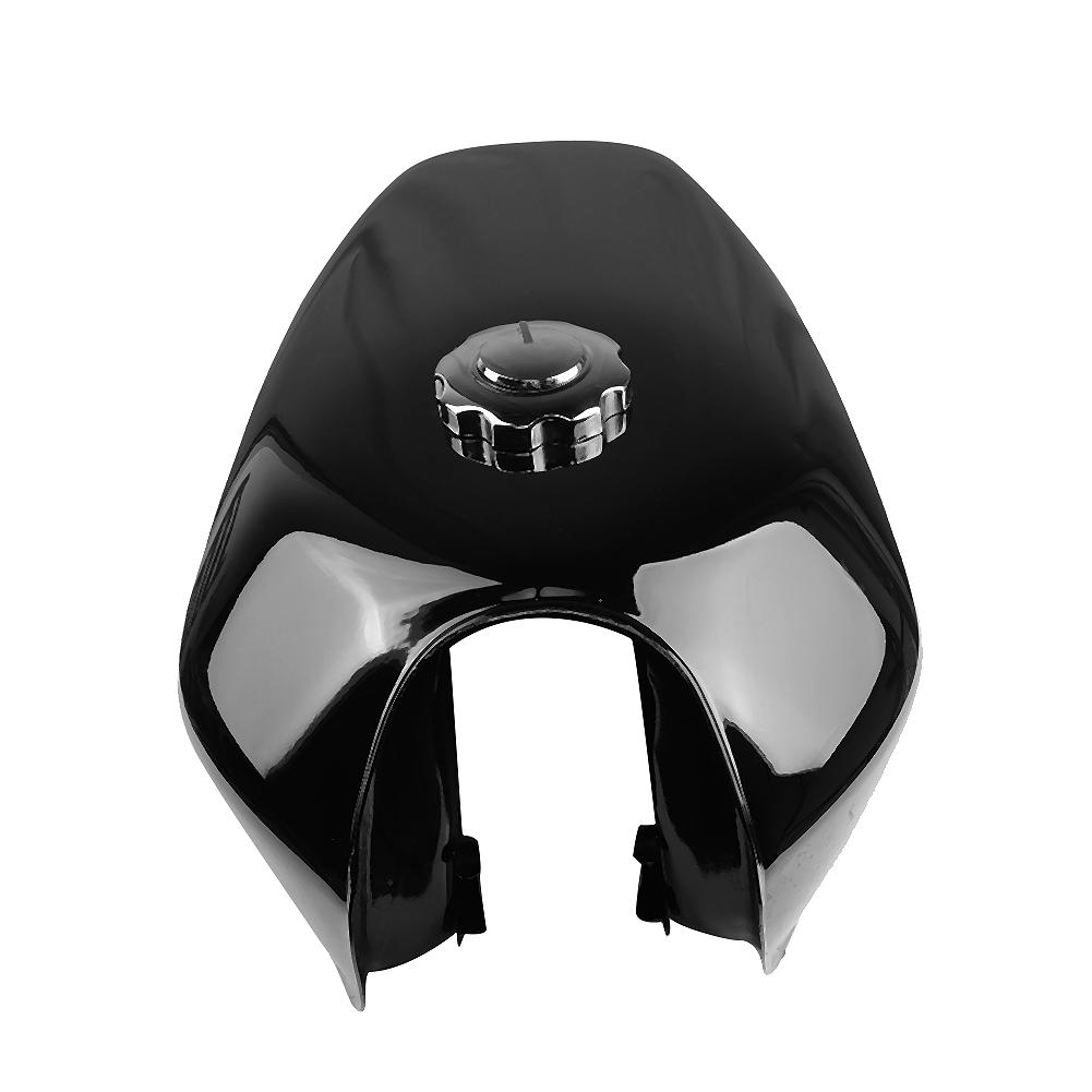 Fuel Motorcycle Universal Bright Black Retro Fuel Gas with Cover Switch Fit for CG125 Fuel Tank with Cap Switch Gas Tank