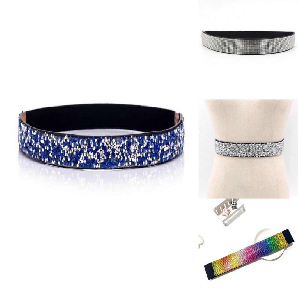 Waistband Rhinestone Stylish For Women Featuring Smooth Closure And Colors Fashionable