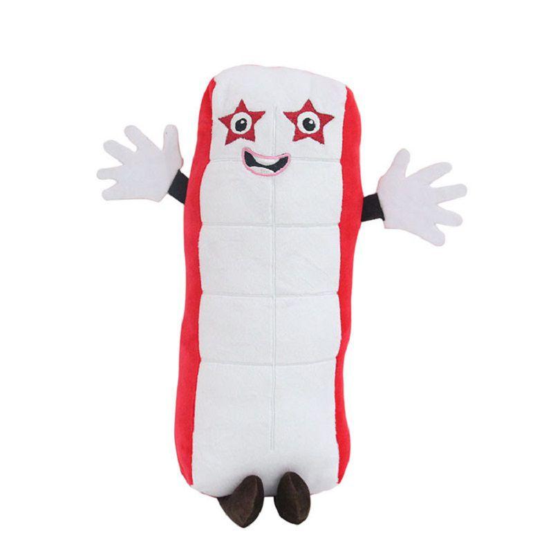 

Плюшевые игрушки Numberblocks Цифры Мягкие куклы Фильм Сериал Образовательный мультфильм White