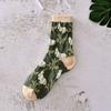 Print Cotton Middle Tube Hosiery Korean Style Socks Girls Jacquard Socks College Style Hosiery