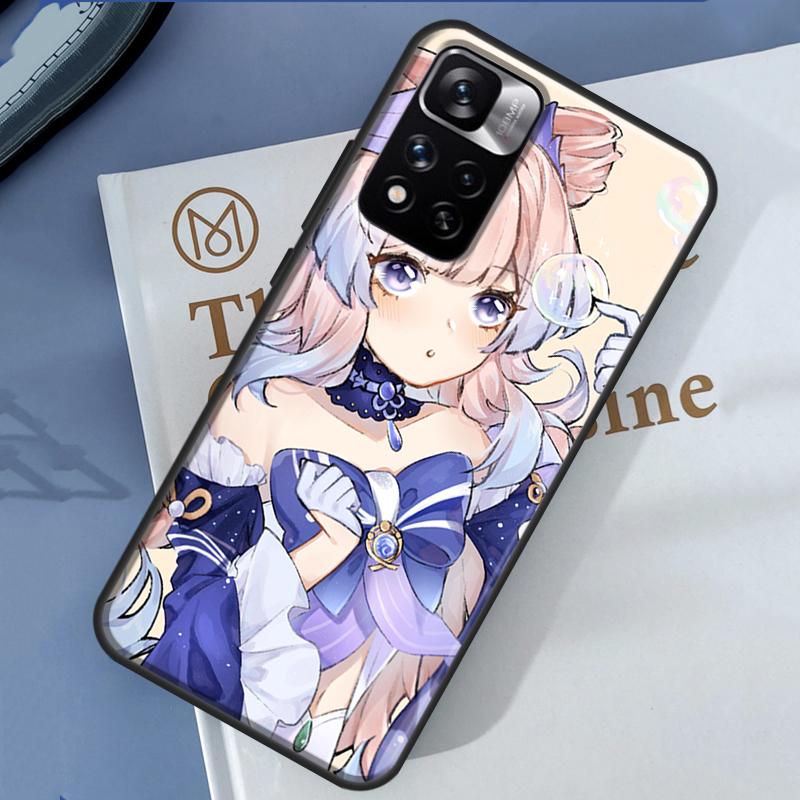 Genshin Impact Sangonomiya Kokomi Hülle Für Xiaomi Redmi 13C 10C 12C 14C Redmi Note 14 13 Pro 12 11 9 10 9S 10S 11S 12S Cover